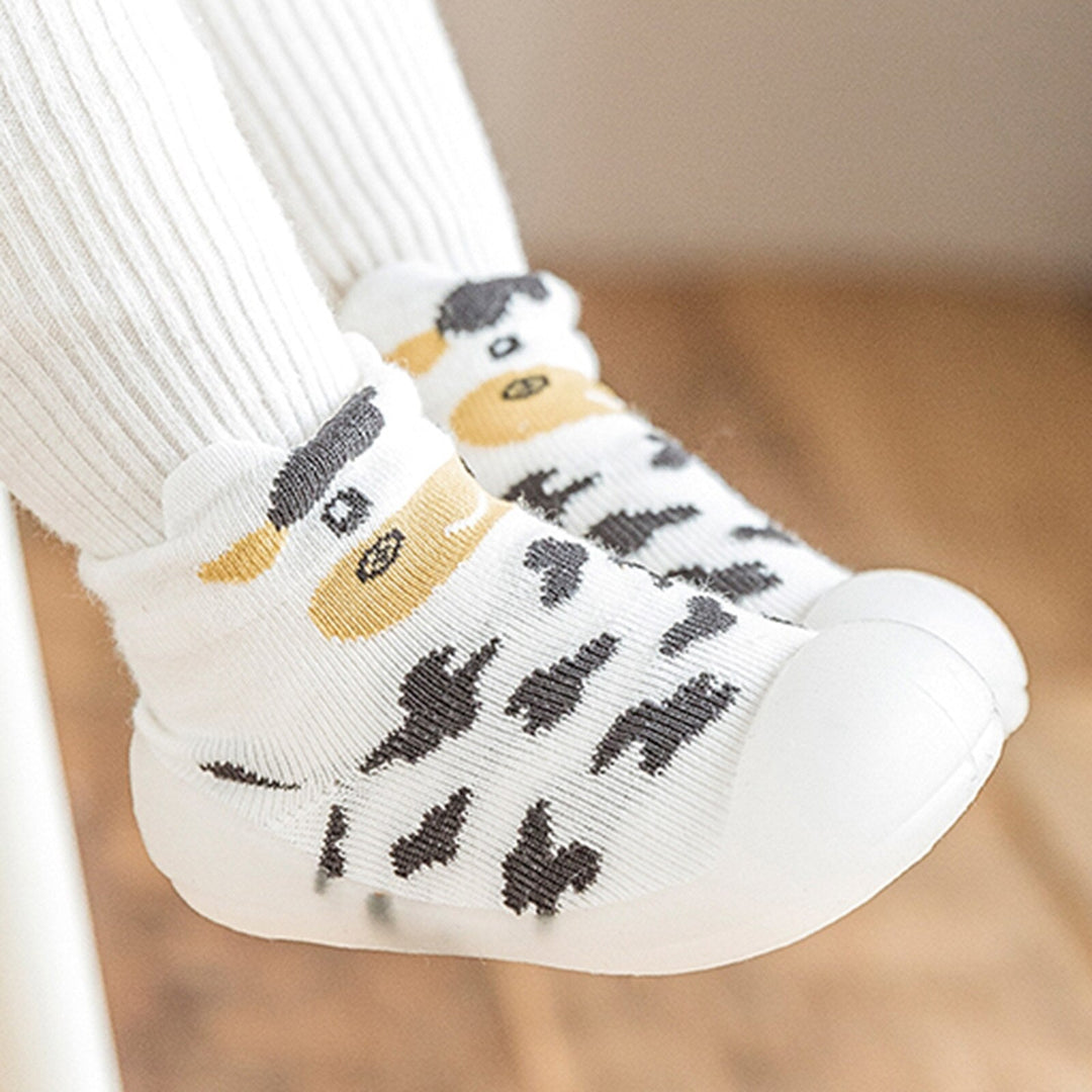 Baby Stickade Sokkesko med Antiskli Sula