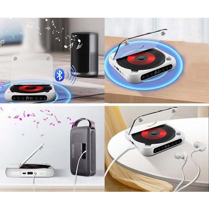 Bärbar CD-spiller - Bluetooth | Hi-Fi Ljud | Flera Färger
