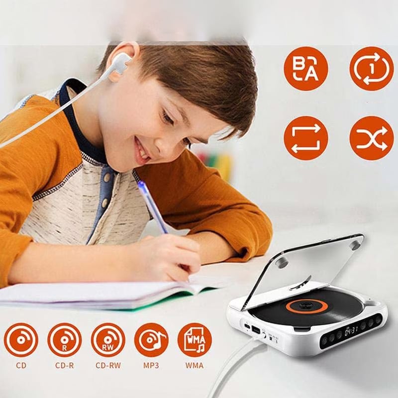 Bärbar CD-spiller - Bluetooth | Hi-Fi Ljud | Flera Färger