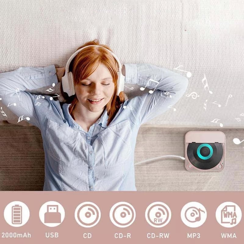 Bärbar CD-spiller - Bluetooth | Hi-Fi Ljud | Flera Färger