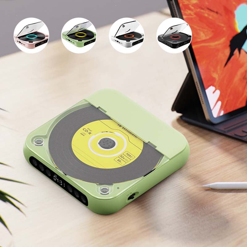 Bärbar CD-spiller - Bluetooth | Hi-Fi Ljud | Flera Färger