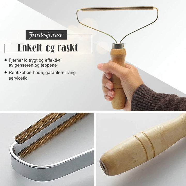 Bärbar Hårta bortr - Lofri Lint Remover | Inkl. Kobberhode