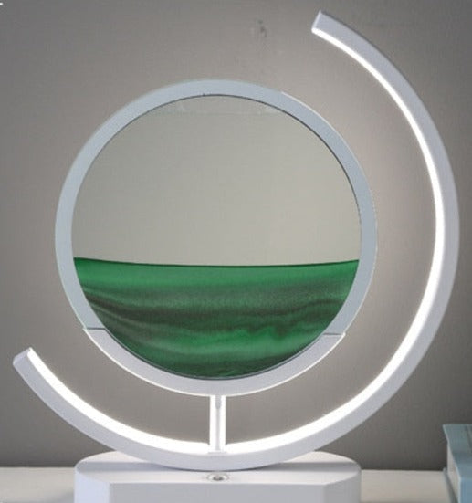 Bevegelig Sand Bordslampa – Unik LED Dekorlampe