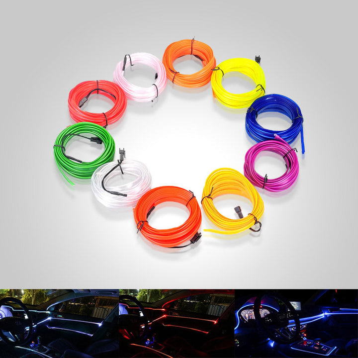 Bil Neon Ljus Set – Tilpassbart Interiörlys (5m)