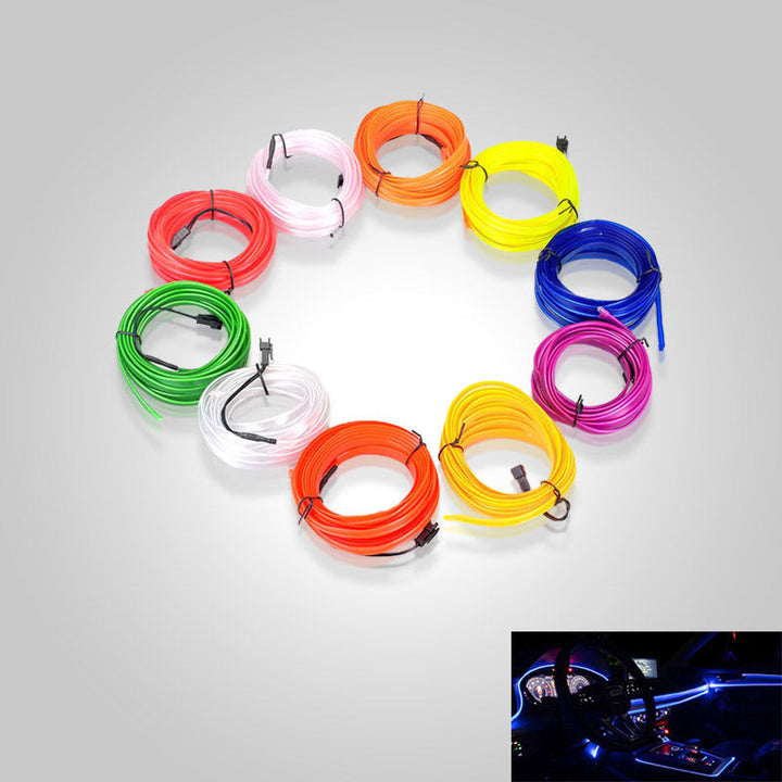 Bil Neon Ljus Set – Tilpassbart Interiörlys (5m)