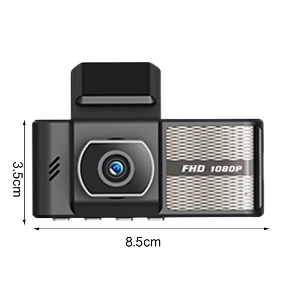 Bilkameraopptaker med Dobbel Linse och Full HD