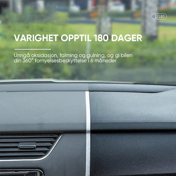 Krystallbelegg på plastdeler – Håll bilen skinnende