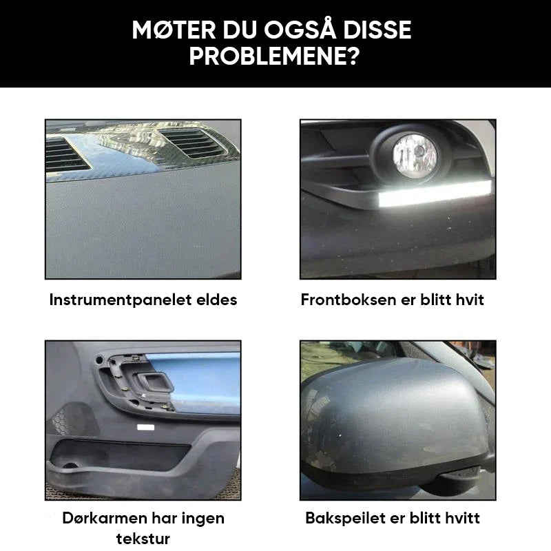 Krystallbelegg på plastdeler – Håll bilen skinnende