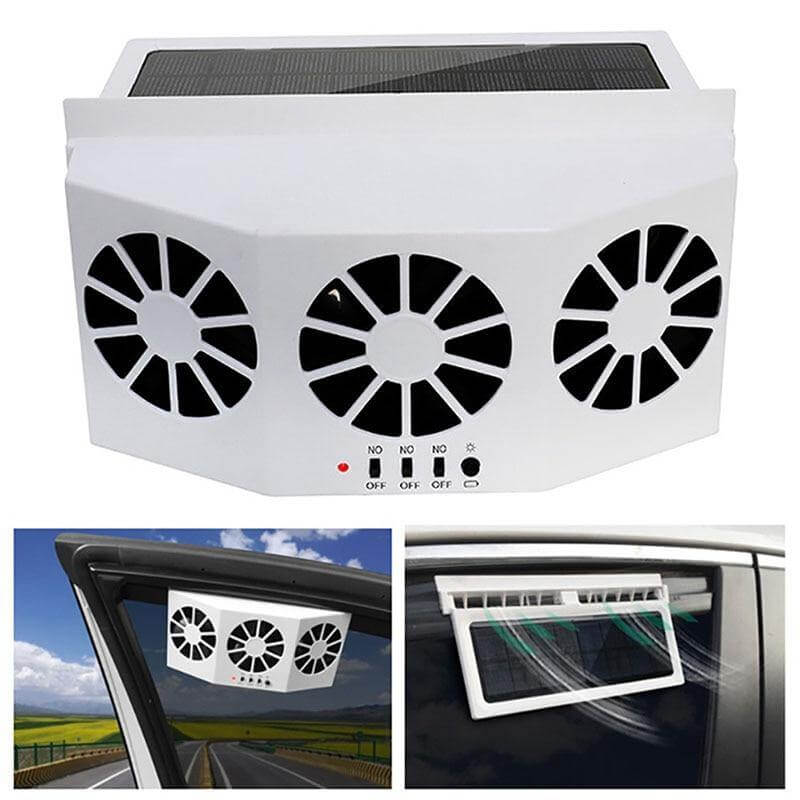 Bilvifte med Solcellepanel – Fräsch Luft i Bilen