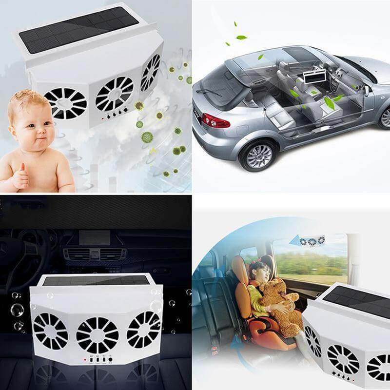 Bilvifte med Solcellepanel – Fräsch Luft i Bilen