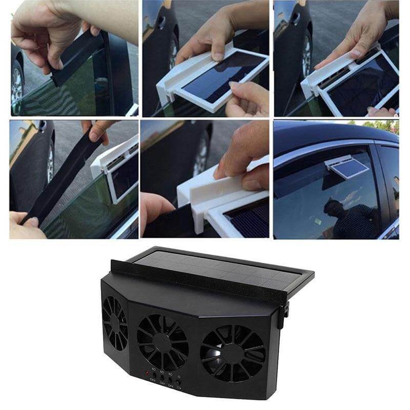 Bilvifte med Solcellepanel – Fräsch Luft i Bilen