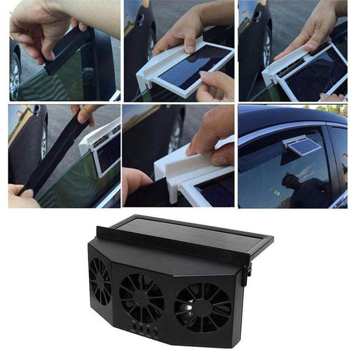 Bilvifte med Solcellepanel – Fräsch Luft i Bilen