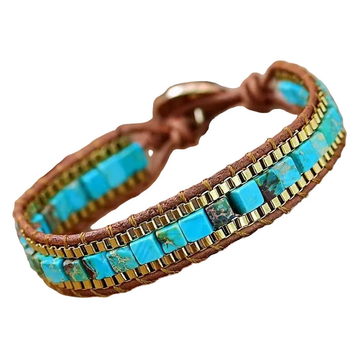 Blågrönn Armband för Damer i Boho Stil