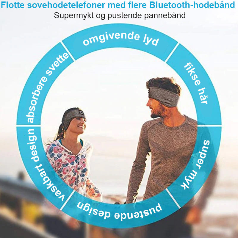 Bluetooth Sports Hodebånd - Trådlös Musikk &amp; Komfort