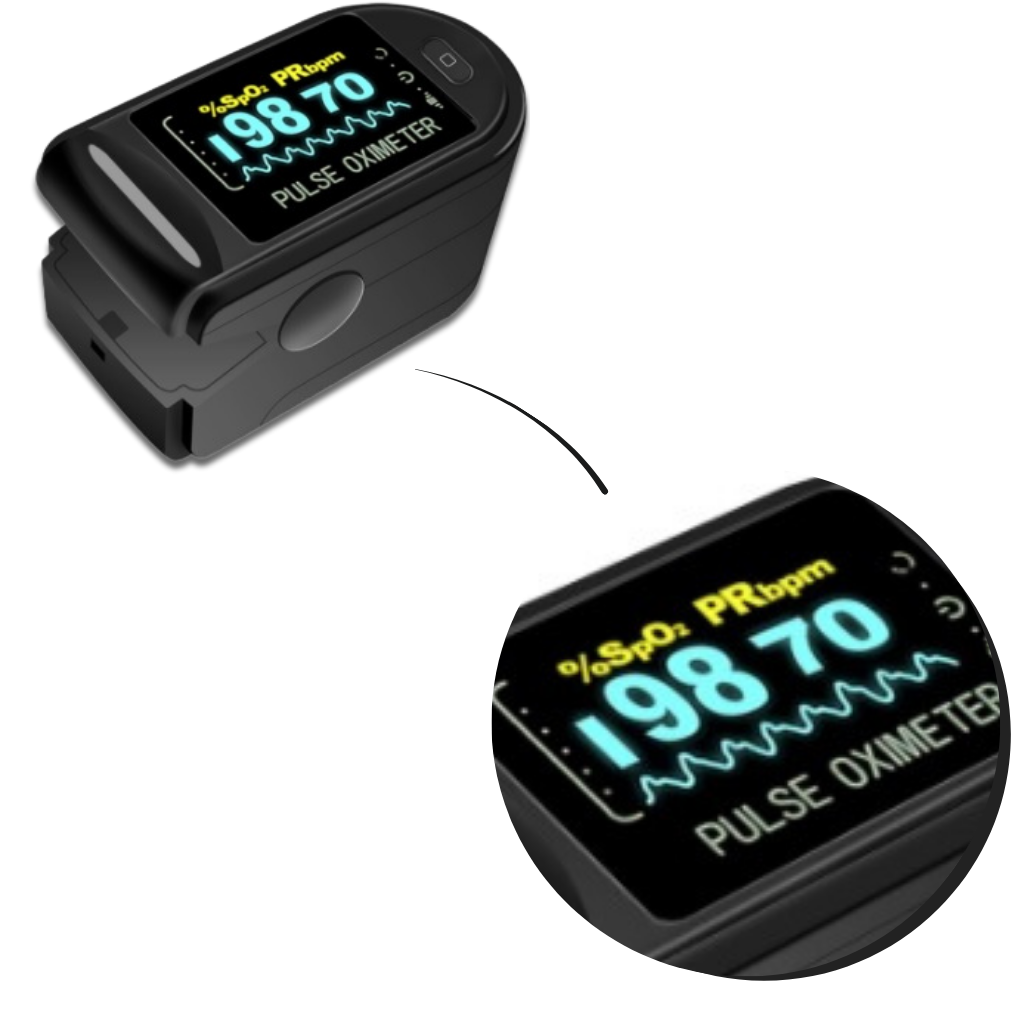 Digital Finger Pulse Oximeter - Snabb Oksygenmåling