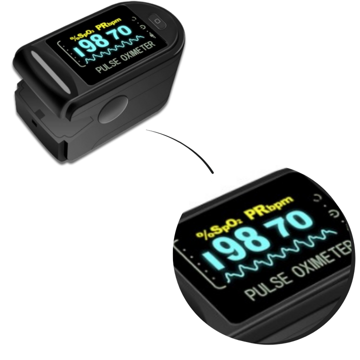 Digital Finger Pulse Oximeter - Snabb Oksygenmåling