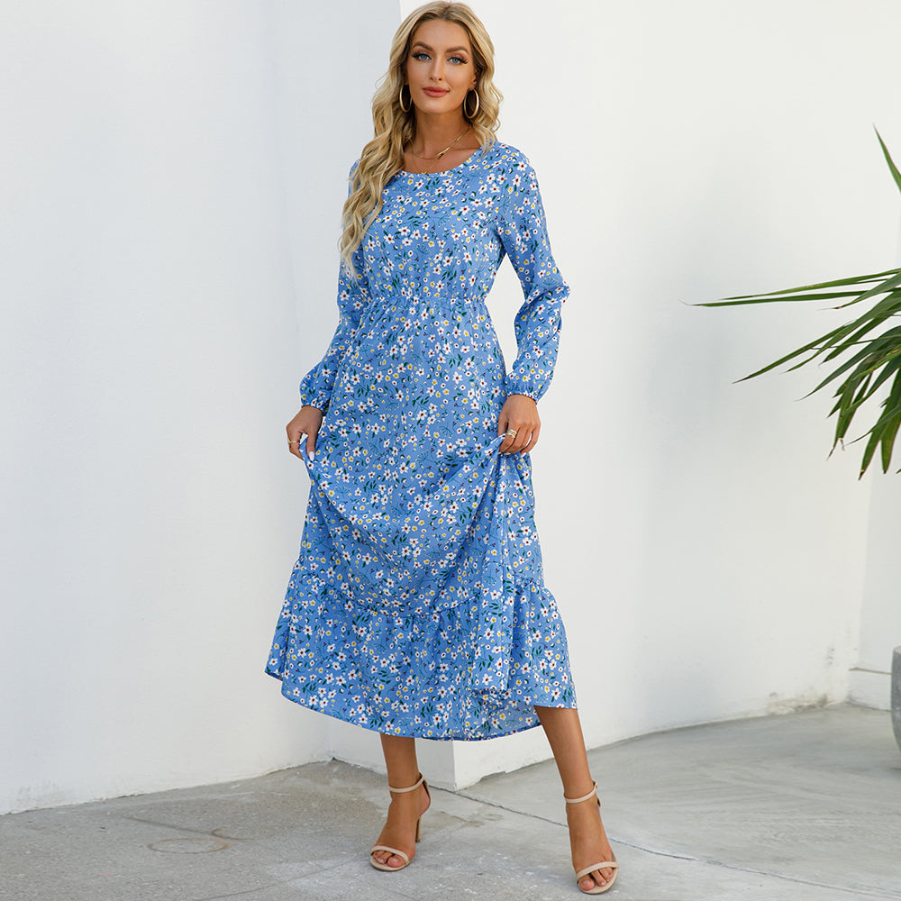 Bohemsk Maxiklänning i Chiffon för Kvinnor - Elegant och Bekväm