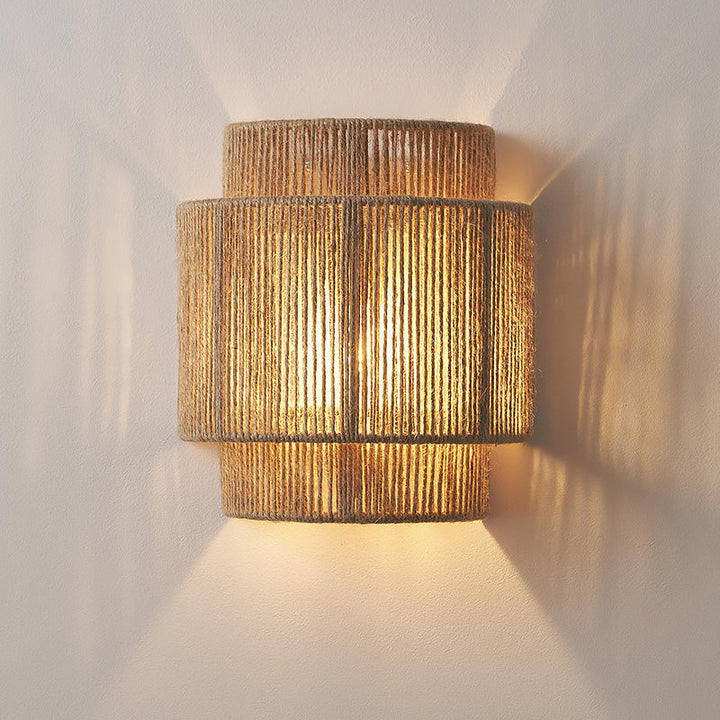 Bohemsk Rattan Vägglampa – Skapa Mysig Stämning Hemma