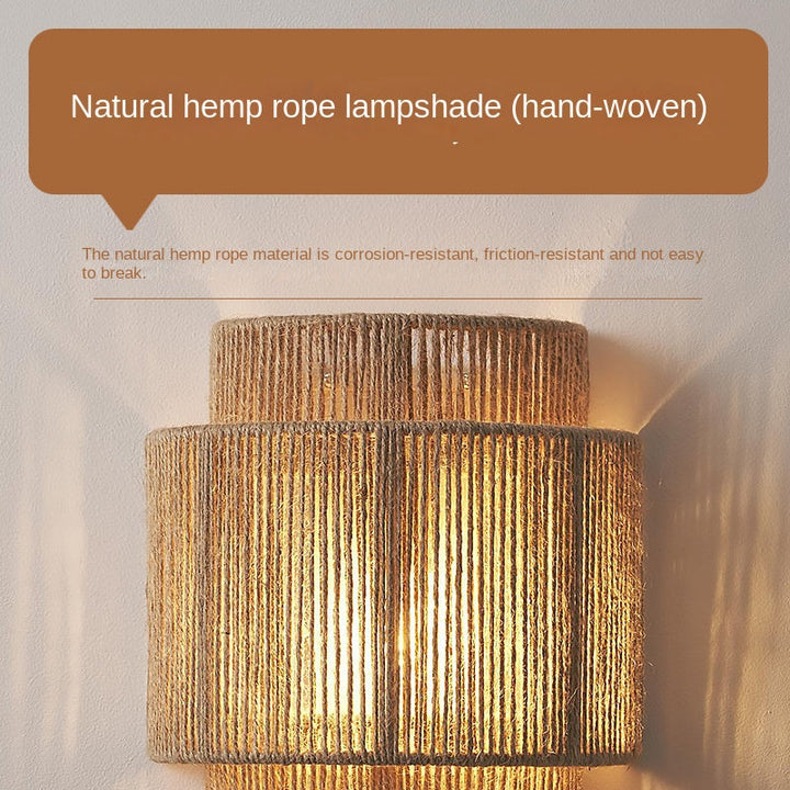 Bohemsk Rattan Vägglampa – Skapa Mysig Stämning Hemma