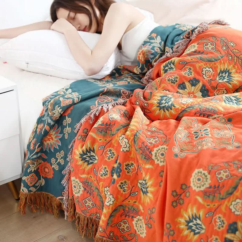 Boho Bomullsteppe – Skapa En Mysig och Snygg Atmosfär