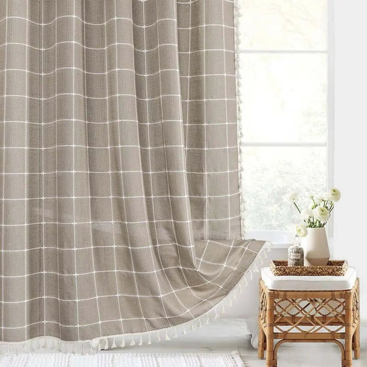 Boho Dusjforheng för Kvinnor med Dusker – Elegant Badestil