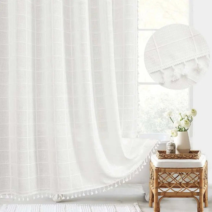 Boho Dusjforheng för Kvinnor med Dusker – Elegant Badestil