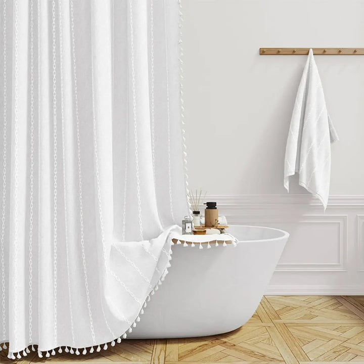 Boho Dusjforheng för Kvinnor med Dusker – Elegant Badestil