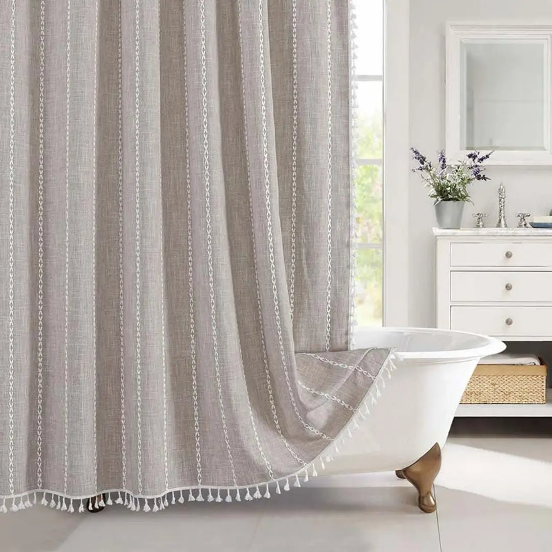 Boho Dusjforheng för Kvinnor med Dusker – Elegant Badestil