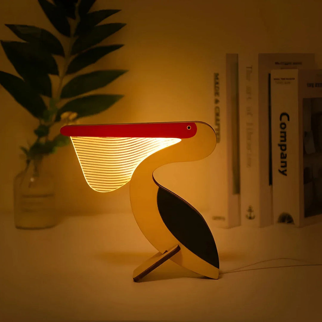 Bordslampa för Barn – Dyremotiver, Mjukt Ljus