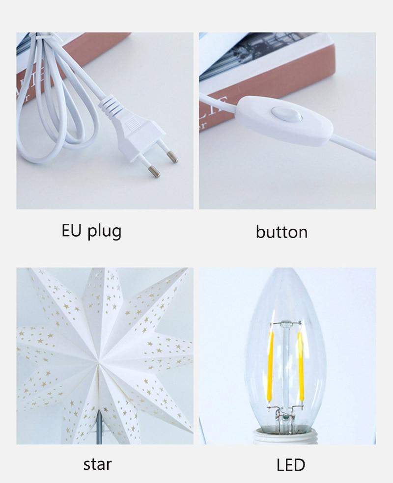Bordslampa med Stjernedesign