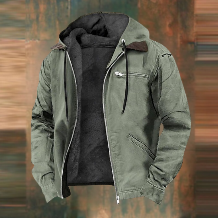 Herr Vinterjacka med Huva och Modern Andningsbar Design