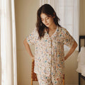 Dam Pyjamassett med Botanisk Mönster