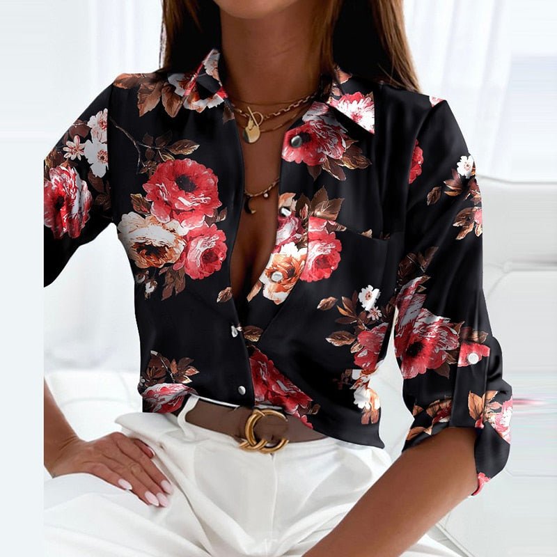 Damblus med Omslagkrage – Elegant och Bekväm