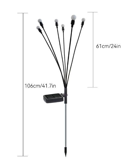 Dansende Ildflue Solcellelys – Magisk Utomhus Belysning