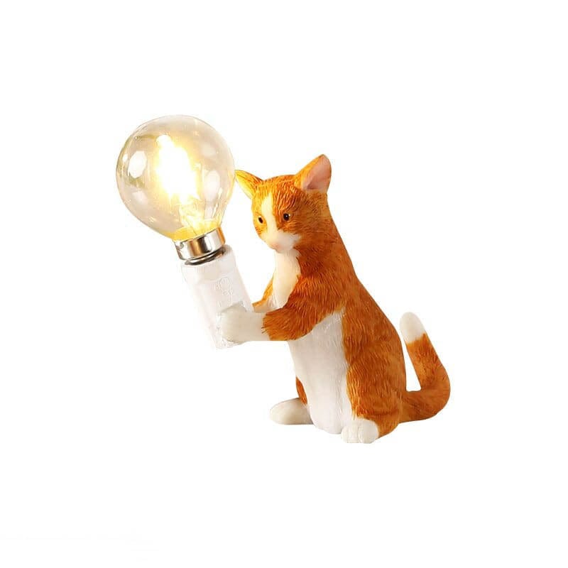 Dekorativ Bordslampa med Charmig Kattefigur