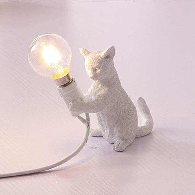 Dekorativ Bordslampa med Charmig Kattefigur