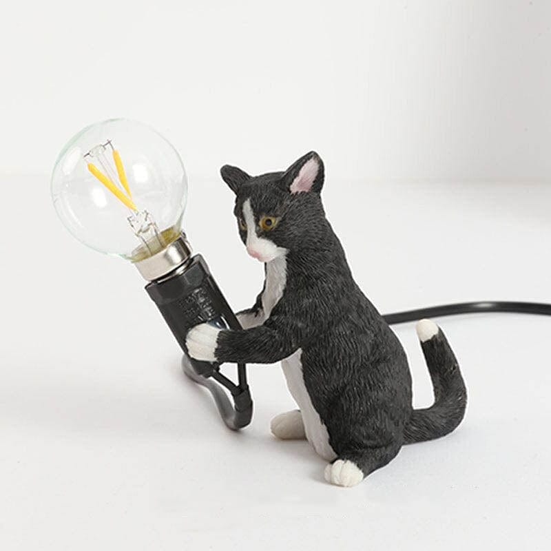 Dekorativ Bordslampa med Charmig Kattefigur