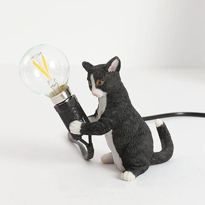 Dekorativ Bordslampa med Charmig Kattefigur