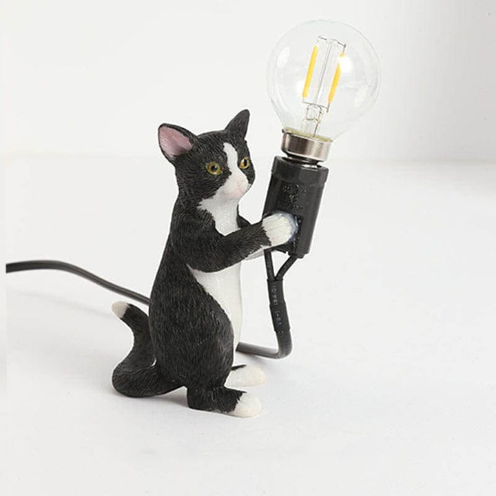 Dekorativ Bordslampa med Charmig Kattefigur