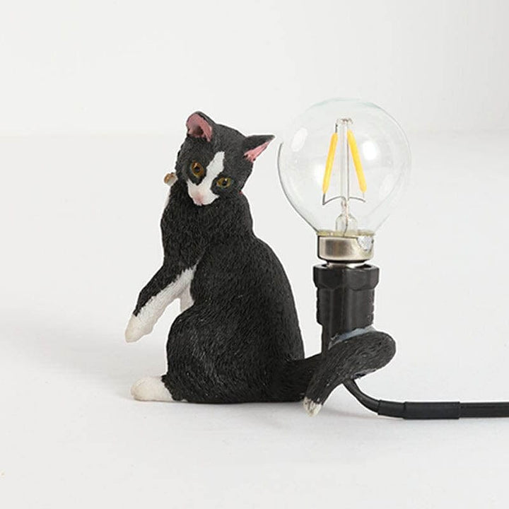 Dekorativ Bordslampa med Charmig Kattefigur