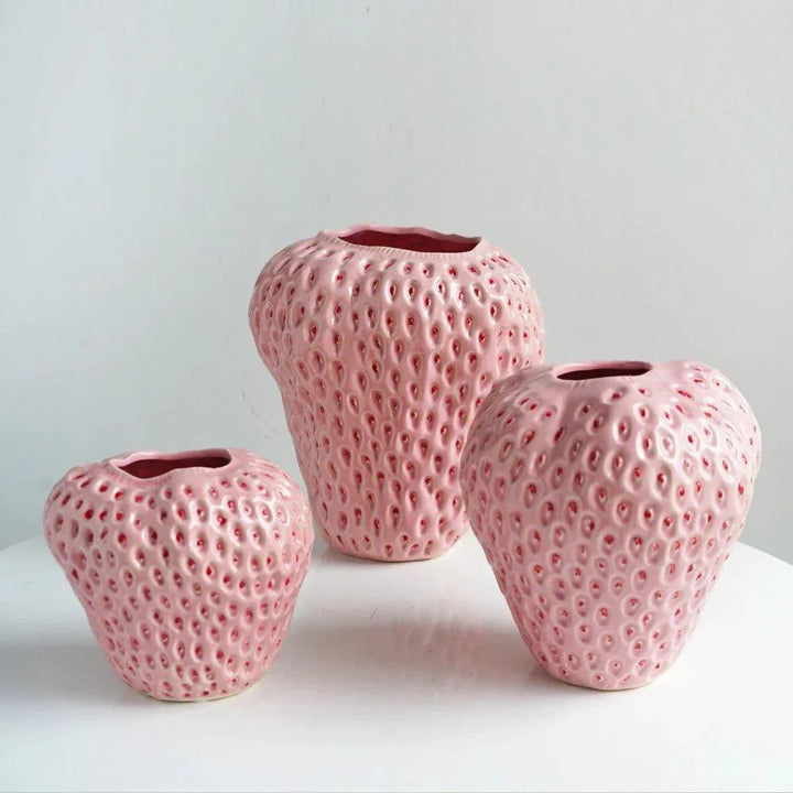 Dekorativ Jordbär Blompotte för Hemmet