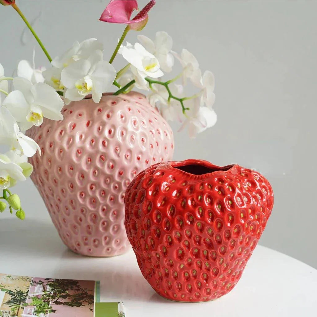 Dekorativ Jordbär Blompotte för Hemmet