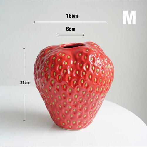 Dekorativ Jordbär Blompotte för Hemmet
