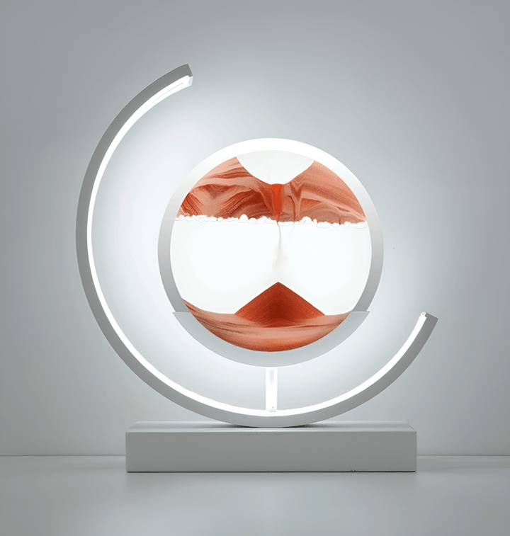 Timeglasslampe med Sandkunst &amp; LED-ljus