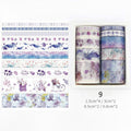 Dekorative Washi Tape-set för Kreativ Utfoldelse