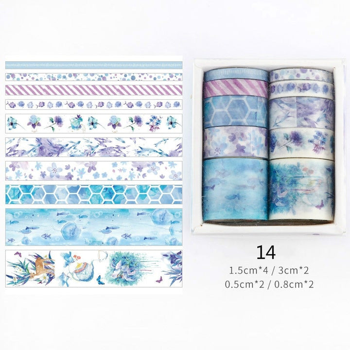 Dekorative Washi Tape-set för Kreativ Utfoldelse