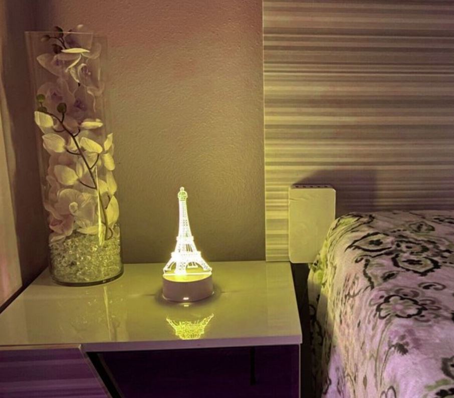 Eiffeltårn 3D Illusjonslampe