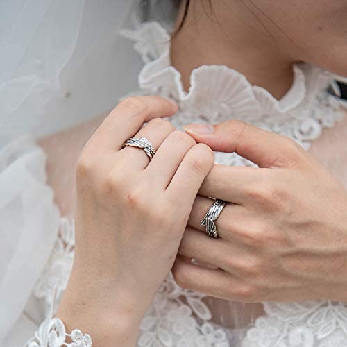 Unisex Englevinge Ring i Silver – Beskyttende Design