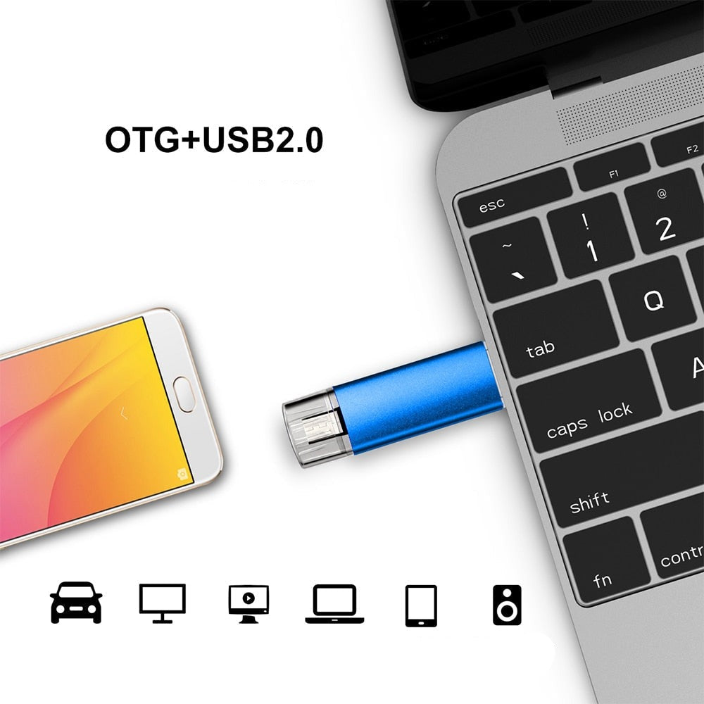 Bärbar USB 2.0 Minneplugg för Mångsidig Lagring