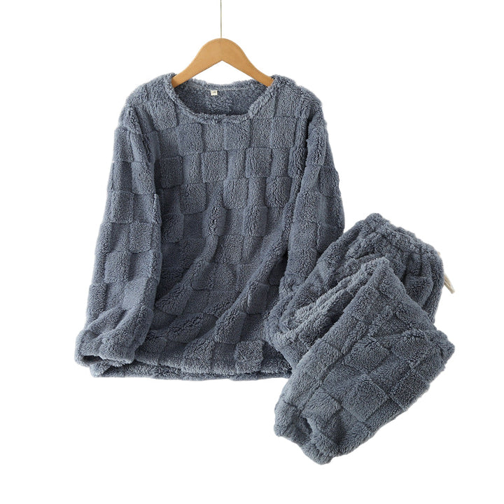 Rutig Pyjamassett för Kvinnor - Mjuk Loungewear
